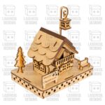 Casas de Navidad para Corte Láser | SVG, DXF, PDF, Ai | Descarga Instantánea de Decoración Navideña - Imagen 9