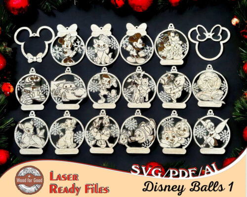 Bolas de Nochevieja Personalizadas con Personajes de Dibujos Animados - Decoración Festiva 2023