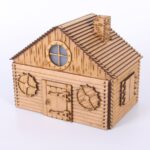 Plantillas de casas de madera medievales para corte láser - 4 archivos digitales (DXF, SVG, AI, CDR, PDF) - Imagen 4