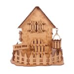 Plantillas de casas de madera medievales para corte láser - 4 archivos digitales (DXF, SVG, AI, CDR, PDF) - Imagen 8