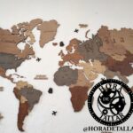 Mapamundi para corte láser en SVG, DXF y AI con capitales y ríos - Diseño personalizable