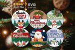 Paquete SVG Cortes Láser Navidad - Diseños de Santa, Reno y Muñeco de Nieve para Glowforge