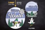 Paquete SVG Cortes Láser Navidad - Diseños de Santa, Reno y Muñeco de Nieve para Glowforge - Imagen 5