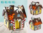 Casa de Jengibre 3D para Cortar a Láser - Archivos SVG y DXF para Proyectos DIY Navideños