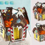 Casa de Jengibre 3D para Cortar a Láser - Archivos SVG y DXF para Proyectos DIY Navideños