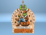 Adorno de Cuenta Regresiva de Navidad SVG | Calendario Grinchmas Cortado con Láser para Glowforge - Imagen 4