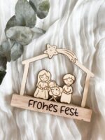 Bloque 3D de Belén Navidad para Corte Láser SVG - Licencia Comercial y Variantes Incluidas - Imagen 2