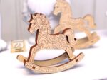 Caballo Balancín Navideño para Cortar con Láser - Plantillas DXF y SVG para Juguetes Infantil - Imagen 5