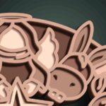 Escena de la Natividad 3D en MDF para Corte Láser | Decoración Navideña DIY Multicapa - Imagen 5