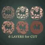 Escena de la Natividad 3D en MDF para Corte Láser | Decoración Navideña DIY Multicapa - Imagen 2