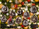 Adornos Navideños 3D para Árboles - Paquete Digital de Corte Láser para Manualidades