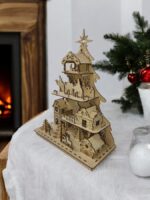 Archivos SVG y DXF para Árbol de Navidad - Corte Láser para Villaggio Navideño - Imagen 3