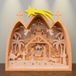 Paquete SVG de Belén Multicapas - Decoración Navideña Única y Original para Regalos de Navidad - Imagen 3