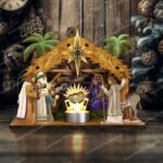 Miniaturas Natividad Cortadas a Láser SVG para Decoración de Mesa Navideña - Patrón Vectorial CNC DXF - Imagen 5