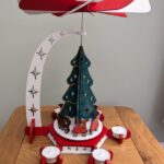 Molino de viento con carrusel navideño V3 para corte láser – Archivos digitales descargables