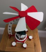 Molino de viento con carrusel navideño V3 para corte láser – Archivos digitales descargables - Imagen 4