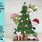 Gnome de Navidad SVG para Corte Láser: Gnomo, Elfos, Renos y más para Glowforge