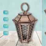 Linterna 3D Corte Láser SVG DXF para Proyectos DIY y Plasma | Paquete Divertido para Niños