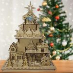 Archivos SVG y DXF para Árbol de Navidad - Corte Láser para Villaggio Navideño