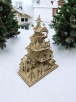 Archivos SVG y DXF para Árbol de Navidad - Corte Láser para Villaggio Navideño - Imagen 4