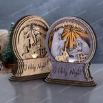 Lámpara de Natividad 3D para Decoración Navideña - Archivo SVG y DXF Cortado con Láser - Imagen 4