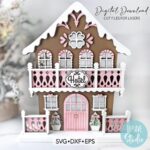 Archivos de Corte Laser SVG DXF EPS de Decoración Navideña de Pan de Jengibre para Glowforge