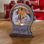 Lámpara de Natividad 3D para Decoración Navideña - Archivo SVG y DXF Cortado con Láser