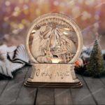 Lámpara de Natividad 3D para Decoración Navideña - Archivo SVG y DXF Cortado con Láser - Imagen 3