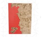 Mapa decorativo de Juego de Tronos y Tierra Media - Plantilla láser CNC vectorial imprimible - Imagen 4