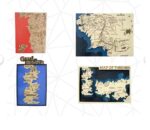 Mapa decorativo de Juego de Tronos y Tierra Media - Plantilla láser CNC vectorial imprimible