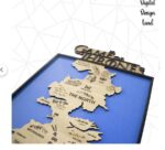 Mapa decorativo de Juego de Tronos y Tierra Media - Plantilla láser CNC vectorial imprimible - Imagen 2