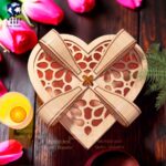 Diseño de Caja Corazón para Corte Láser - Regalo de Amor para San Valentín en Madera de 3mm - Imagen 2