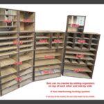 Pack de 12 Modelos SVG de Organizadores de Escritorio Cortados con Láser para Hobby y Almacenamiento