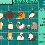 Pendientes de Gato Divertidos SVG - Bundle de Archivos de Corte Láser para Glowforge y Cricut