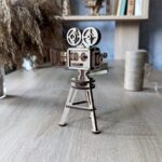 Cámara de vídeo retro en madera contrachapada 3D - Archivo SVG para corte láser - Imagen 2