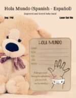 Porta Pulseras de Bebé - Archivo Digital para Corte Láser Glowforge, Signo de Nacimiento Personalizado - Imagen 2