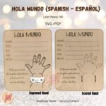 Porta Pulseras de Bebé - Archivo Digital para Corte Láser Glowforge, Signo de Nacimiento Personalizado