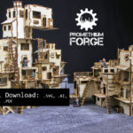 Conjunto de Terreno para Shanty Town - Diseño Digital para Corte Láser (.svg, .dxf, .eps, .pdf)