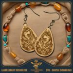 Pendientes de perros: 40 diseños populares para grabado e impresión láser en formatos SVG, PDF y PNG - Imagen 6