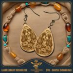 Pendientes de perros: 40 diseños populares para grabado e impresión láser en formatos SVG, PDF y PNG - Imagen 3