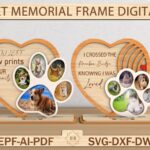 Marco conmemorativo para mascotas - Archivo de corte láser SVG para fotos de perros y gatos