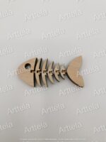 Pez decorativo de madera contrachapada de 3 mm para corte láser y manualidades creativas - Imagen 2