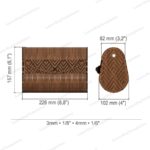 Plantilla SVG para bolso de mano de madera cortado con láser - Compatible con Glowforge y Cricut DXF - Imagen 2