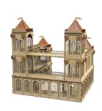 Castillo Medieval de Madera con 10 Figuras de Mosqueteros - Kit de Juguete Cortado a Laser para Niños - Imagen 6