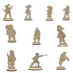 Castillo Medieval de Madera con 10 Figuras de Mosqueteros - Kit de Juguete Cortado a Laser para Niños - Imagen 2
