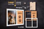 Marcos de Fotos para Mascotas SVG - Archivo Cortado Láser para Glowforge con Nombres Personalizados - Imagen 5