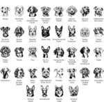 Paquete SVG de Adornos Navideños con 225 Razas de Perros para Decoraciones Festivas - Imagen 8