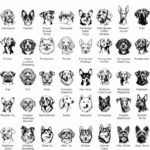 Paquete SVG de Adornos Navideños con 225 Razas de Perros para Decoraciones Festivas - Imagen 7