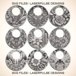 Aretes SVG Florales para Corte Láser - Plantillas Bohemias para Hacer Joyas DIY - Descarga Digital - Imagen 5