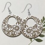 Aretes SVG Florales para Corte Láser - Plantillas Bohemias para Hacer Joyas DIY - Descarga Digital - Imagen 3
